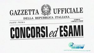 Header of “Concorsi ed Esami” a special series of the Gazzetta Ufficiale della Repubblica Italiana specifically dedicated to public competitions, exams, and job vacancies in Italy