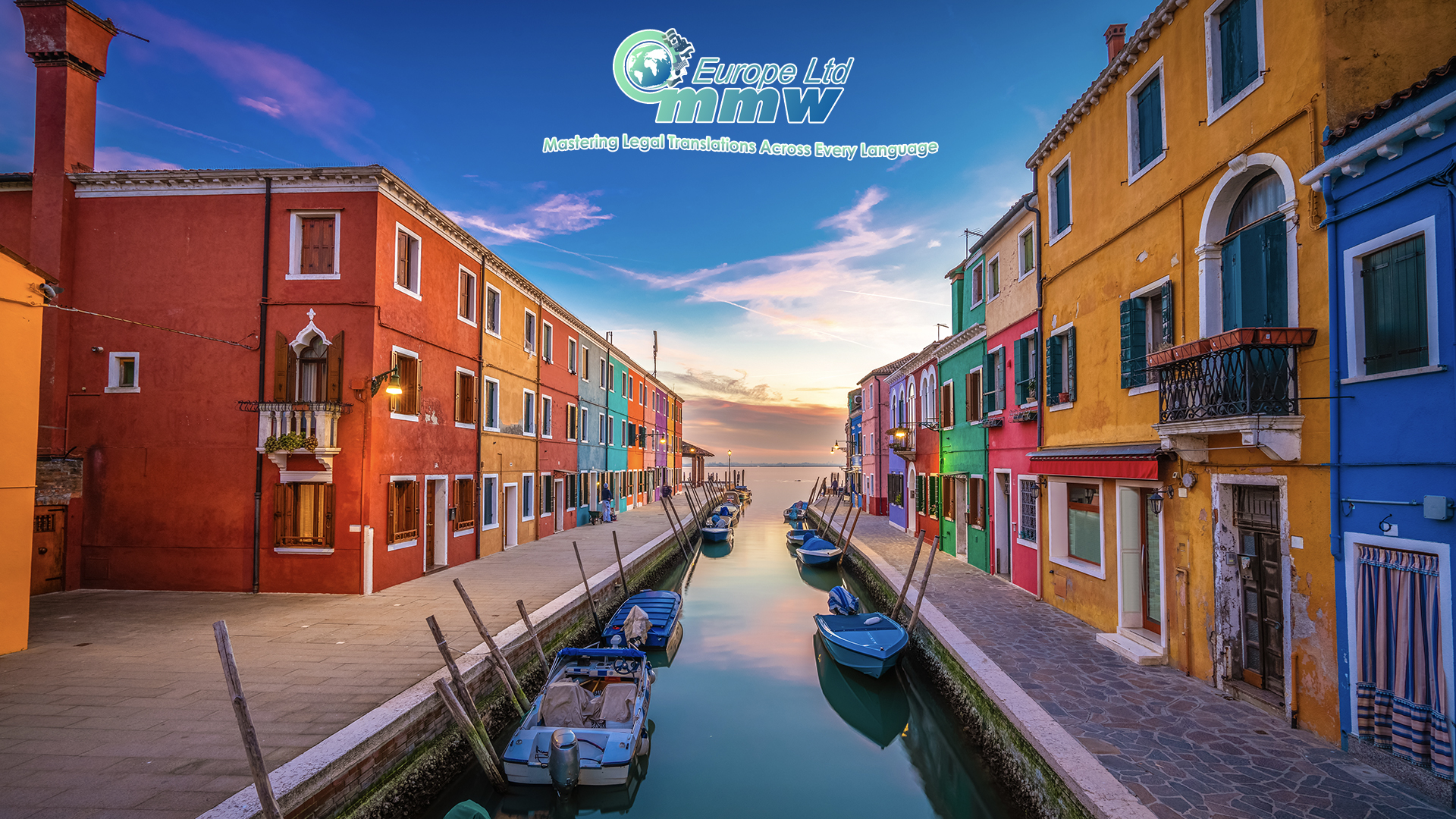 Colorful view of Burano, Italy, showcasing its vibrant houses, accompanying a blog post about how the EU Blue Card facilitates professional opportunities in Italy